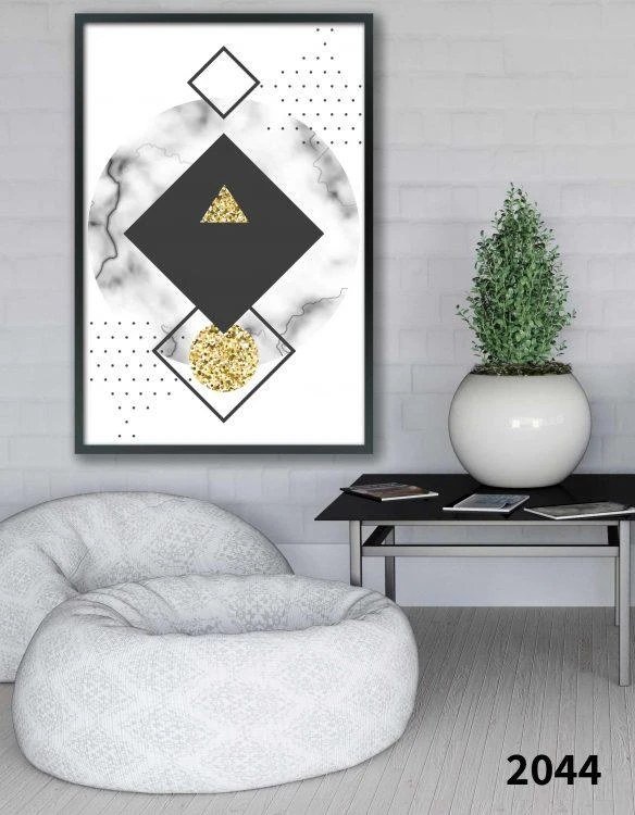 אביב 41 - תמונה גאומטרית מוכנה לתלייה על הקיר 2044