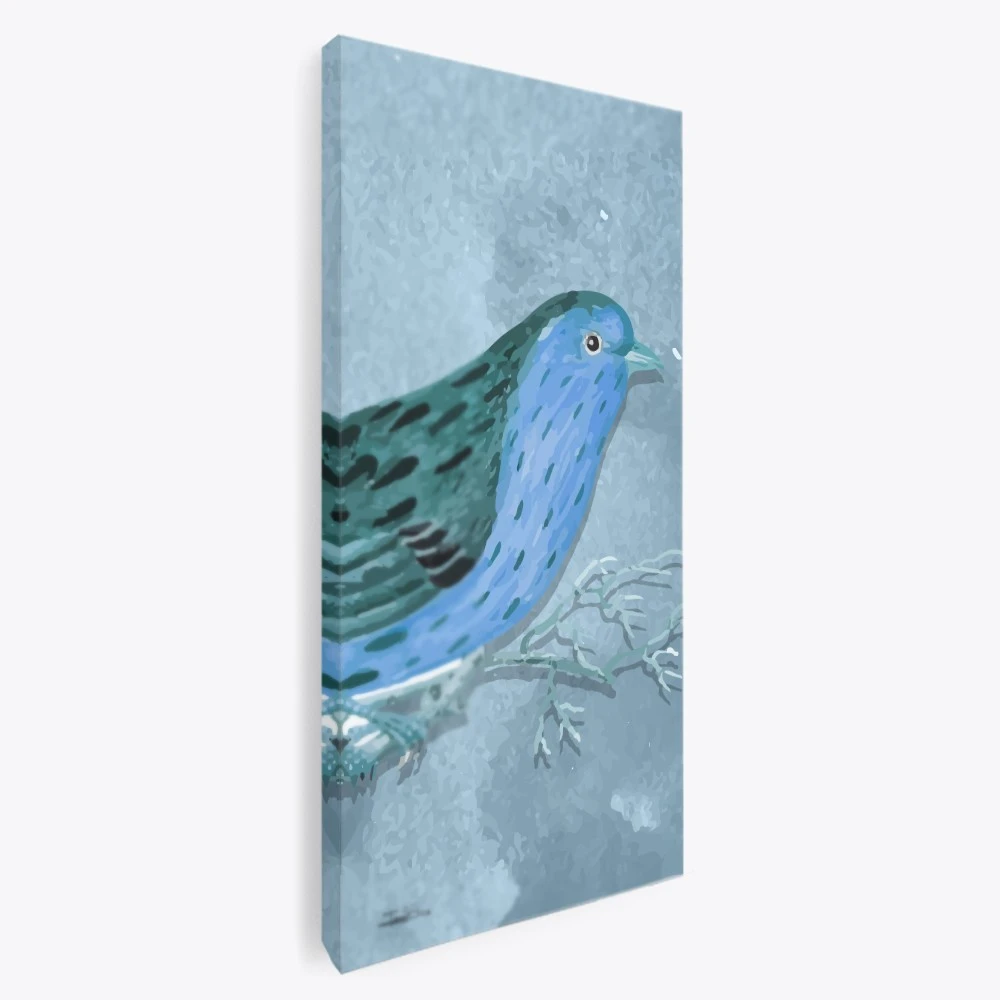 תמונה לאורך לפינת אוכל ציפור דקסטר הדפס בנושא בעלי חיים - דגם 135781