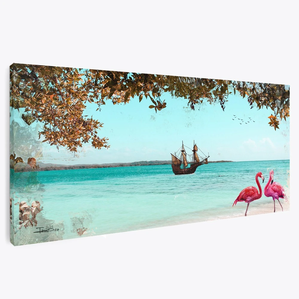 תמונת ים בננה ביץ פוקט לסלון תמונה בנושא טבע ונופים - דגם 135540