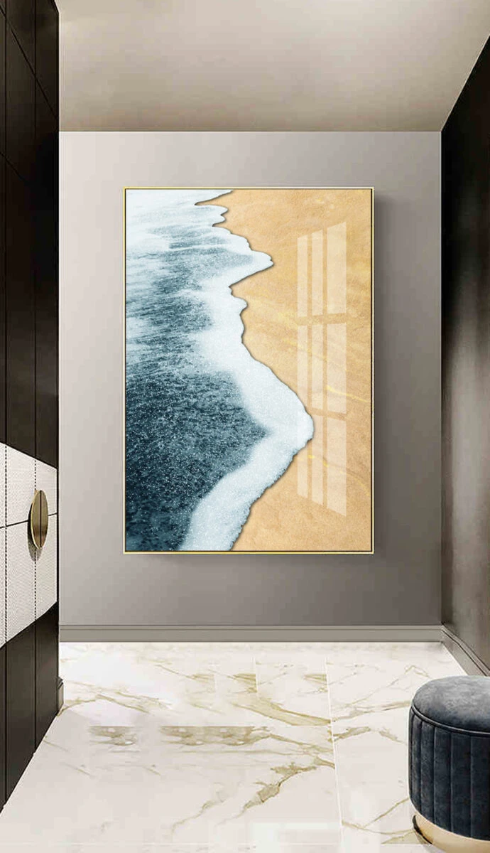 תמונות לחדר שינה אבסטרקט טוקיו תמונת קנבס בנושא טבע ונופים, ים וחופים - דגם 26942385