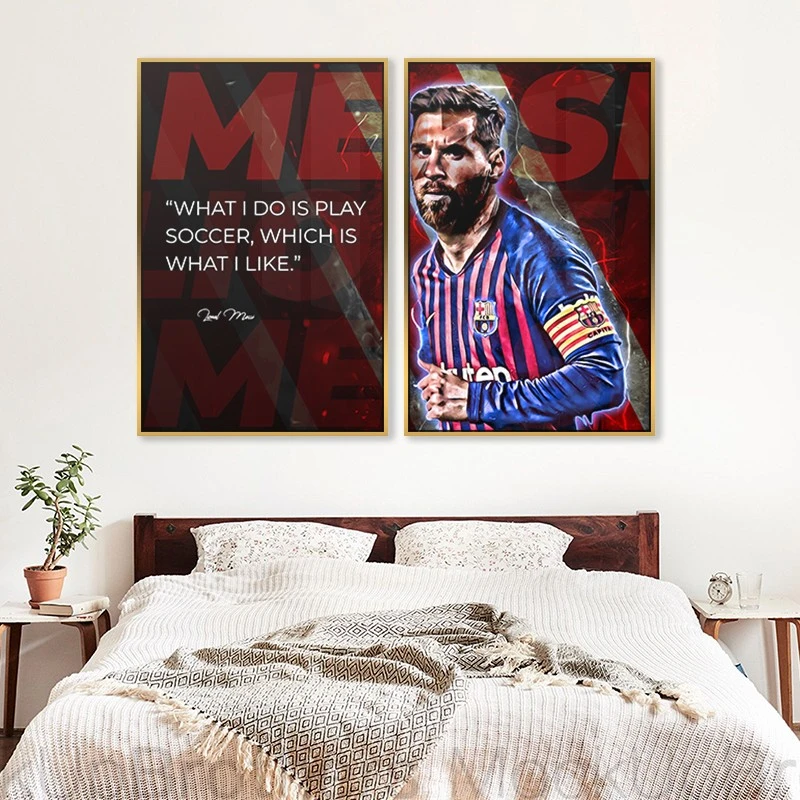 סט תמונות קנבס מוטיבציה לחדר ילדים מה שאני עושה זה לשחק... תמונות קנבס בנושא מפורסמים - דגם 135306