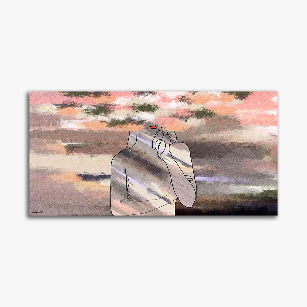 תמונה לסלון מוזה איילין ציור בסגנון דמויות ואנשים - דגם alvtm46p2493