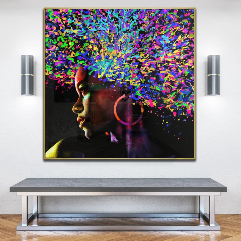 אפריקאית מקועקעת #2 - פרינט לבית או למשרד דגם 134875A