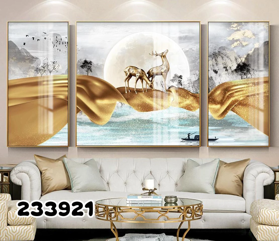 איילות - סט תמונות נורדיות לתלייה בפינת אוכל או בסלון מק"ט 233921