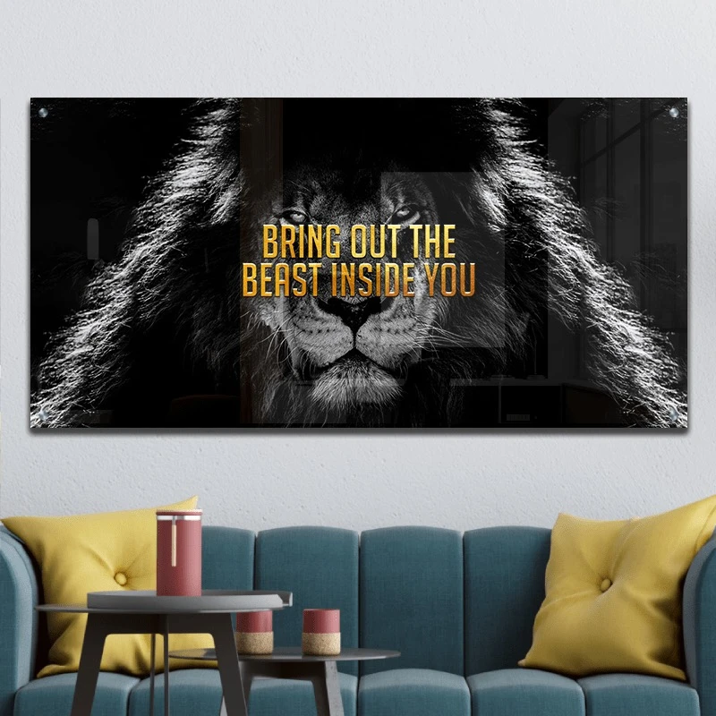 תמונות זכוכית לחדר ילדים חיה בפנים הדפסה על זכוכית בעלי חיים - דגם gleotm23011640