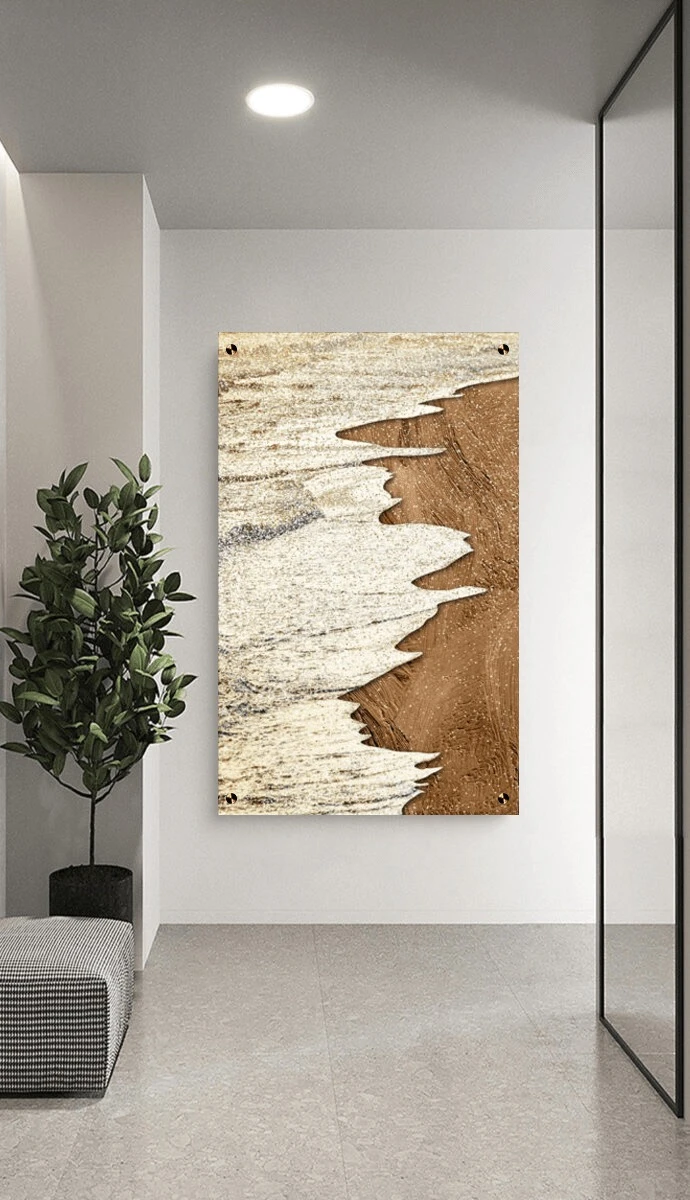 תמונת זכוכית למשרד Anaïs ציור על זכוכית בסגנון אבסטרקט - דגם G27612983