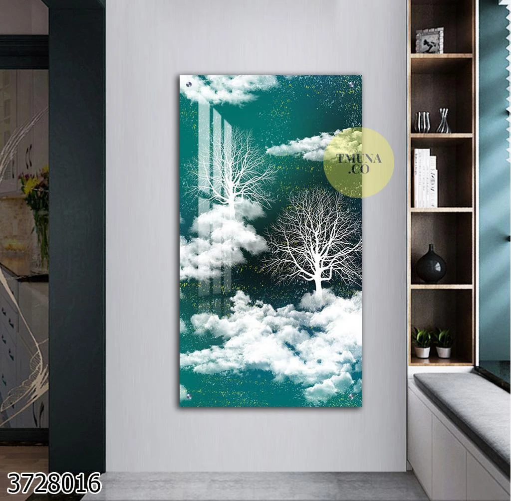 הרמוניה סוריאליסטית בטבע תמונת זכוכית ללובי או משרד דגם 3728016