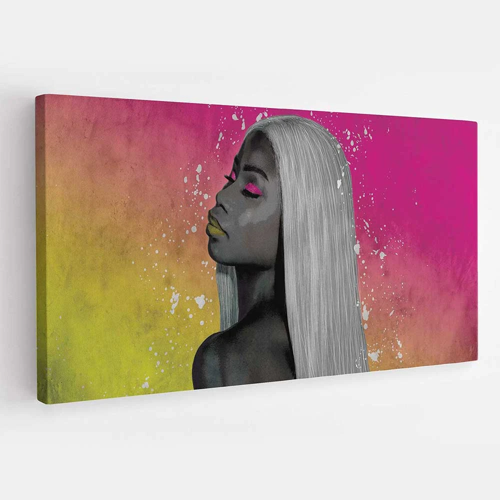 הדפס ייחודי על קנבס המלכה הראשונה II לסלון תמונת קנבס ציור צבעוני - דגם acetm16p2224print