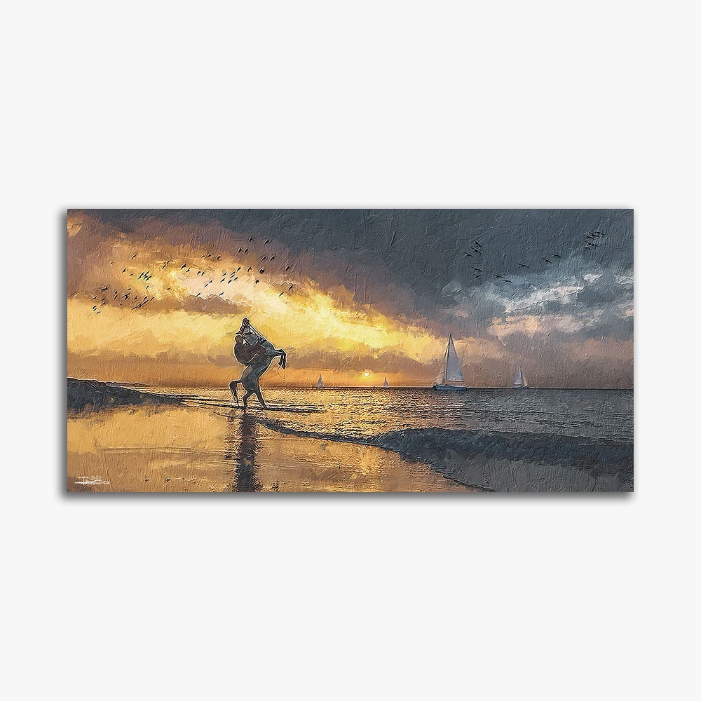 תמונה לסלון לבד במדבר ציור בסגנון טבע - דגם alvtm46p2547