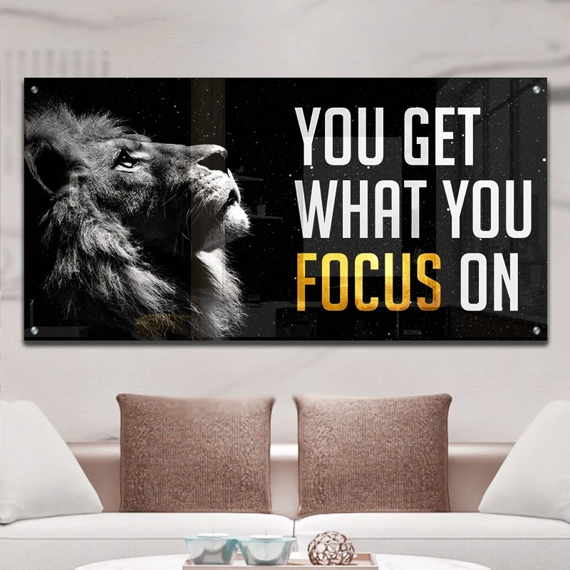 תמונות זכוכית לחדר שינה אריה III הדפסה על זכוכית בעלי חיים - דגם gleotm23011605