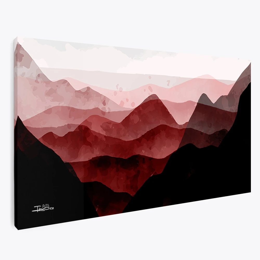 תמונה אופקית הרי יזרצה לכניסה לבית ציור בסגנון טבע ונופים - דגם 135815