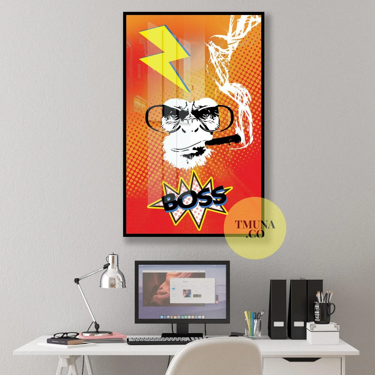 מלך הקופים - הדפס מגניב וייחודי לתלייה בחדר נוער דגם 134909