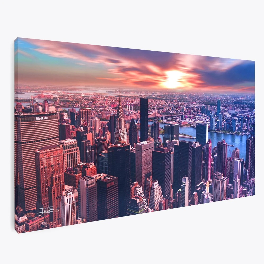 תמונת קנבס מיוחדת למשרד ניו יורק IX תמונה בנושא ערים בעולם דגם 135634