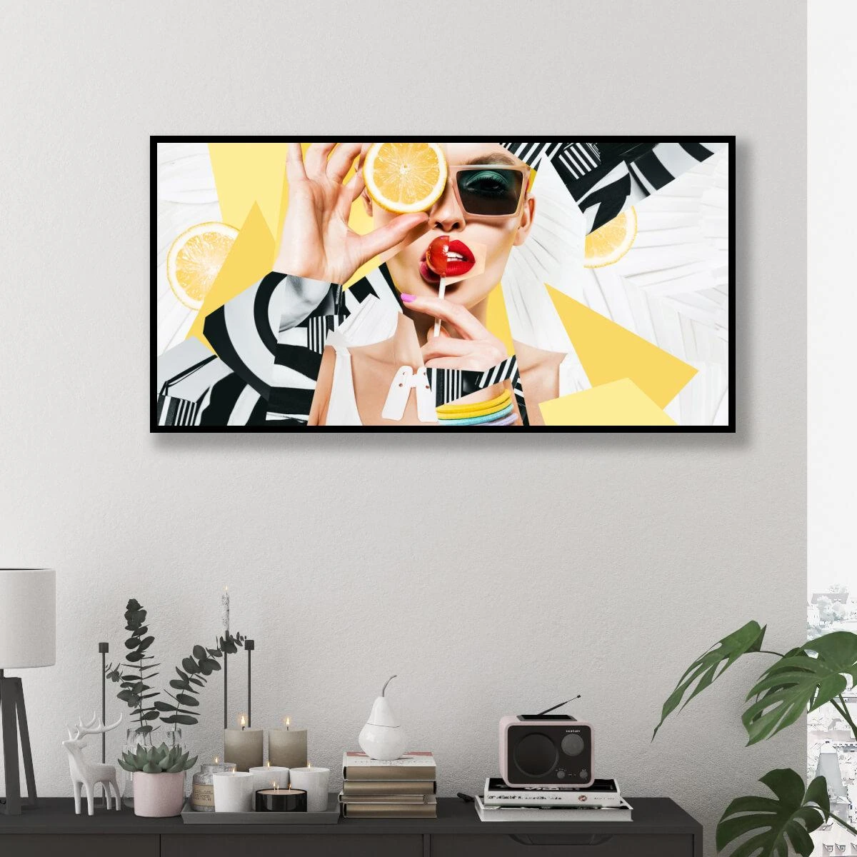 תמונה קיצית אופנתית לחנויות אופנה ומשרד אופנה או לכניסה לבית על זכוכית או קנבס דגם 3728164