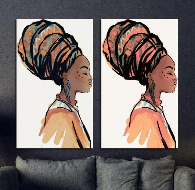 קנבס לסלון אפריקאית