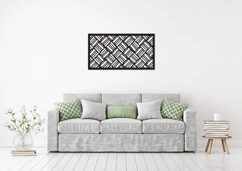 משרביות מתכת עיצוב בסגנון גיאומטריות - דגם MAMAL-00002-1X2