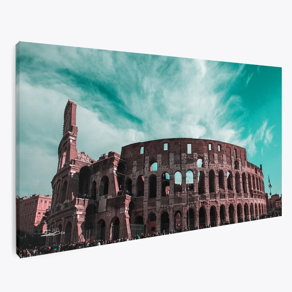 תמונת קנבס מיוחדת למשרד רומא תמונה בנושא ערים בעולם דגם 135637