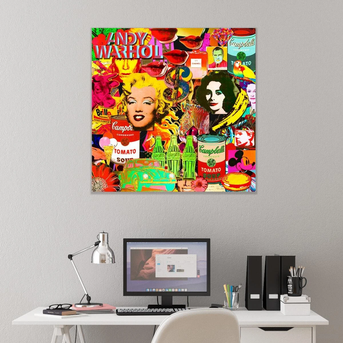 אמנות חסרת תקדים של השחקנית האהובה מרלין מונרו בהדפסה ישירה על זכוכית או קנבס דגם 3728415