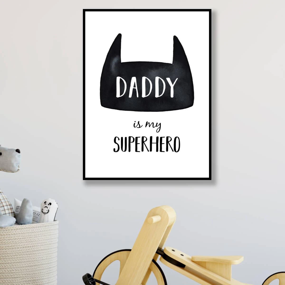 אבא גיבור העל שלי חלק #1 תמונות על קנבס או זכוכית לחדרי תינוקות או ילדים דגם 3728297(1)