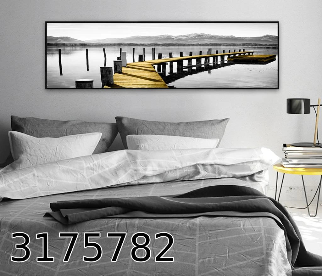 תמונות קנבס גדולות לסלון ביחס פנורמי לחדר שינה יוקרתי שביל הזהב מקט 3175782