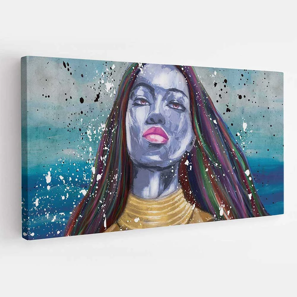 הדפס ייחודי על קנבס מלאת בטחון לסלון תמונת קנבס ציור צבעוני - דגם acetm16p2216print