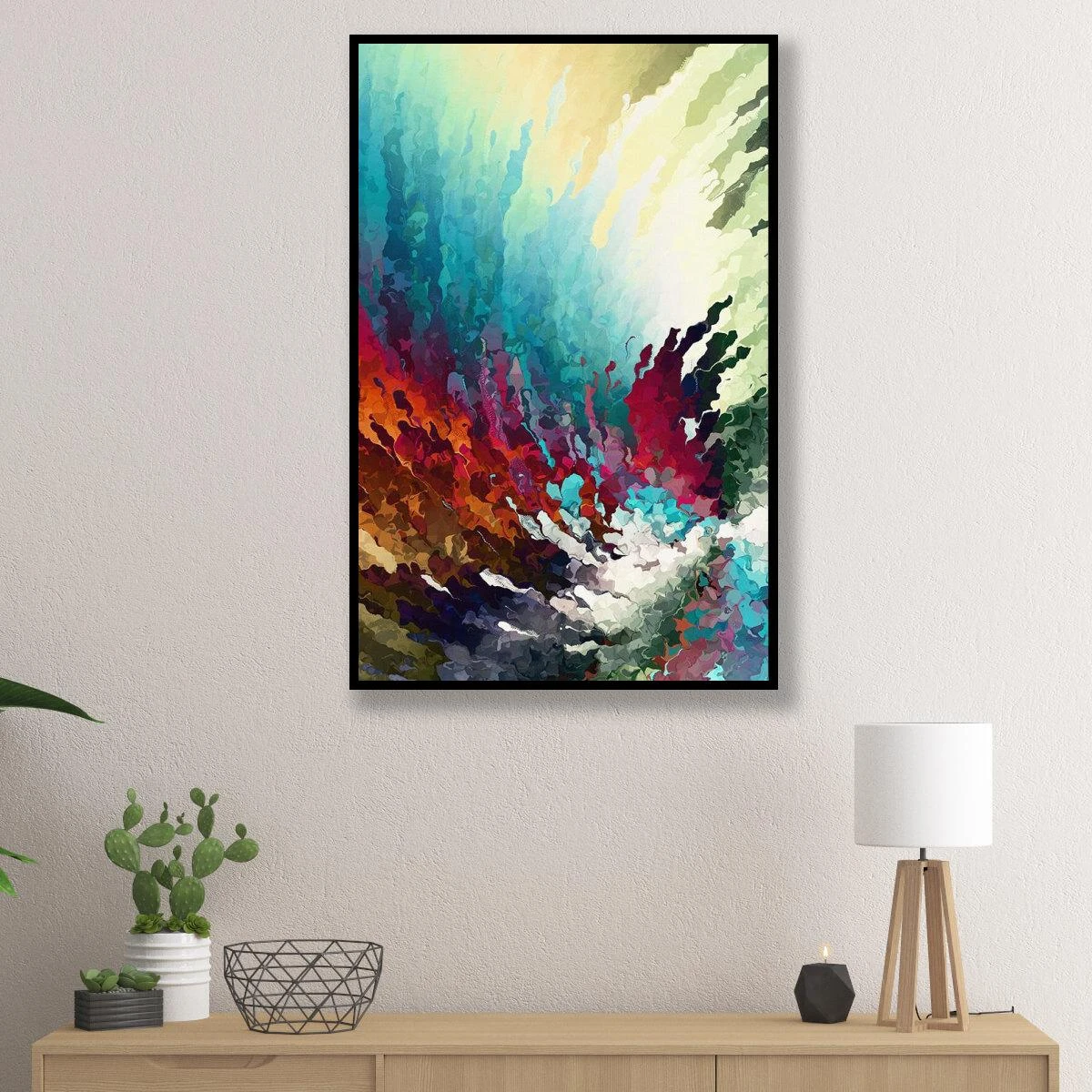 תמונות צבעוניות אמנות אבסטרקטית על קנבס או זכוכית לסלון או למשרד או לכניסה לבית דגם 3728438