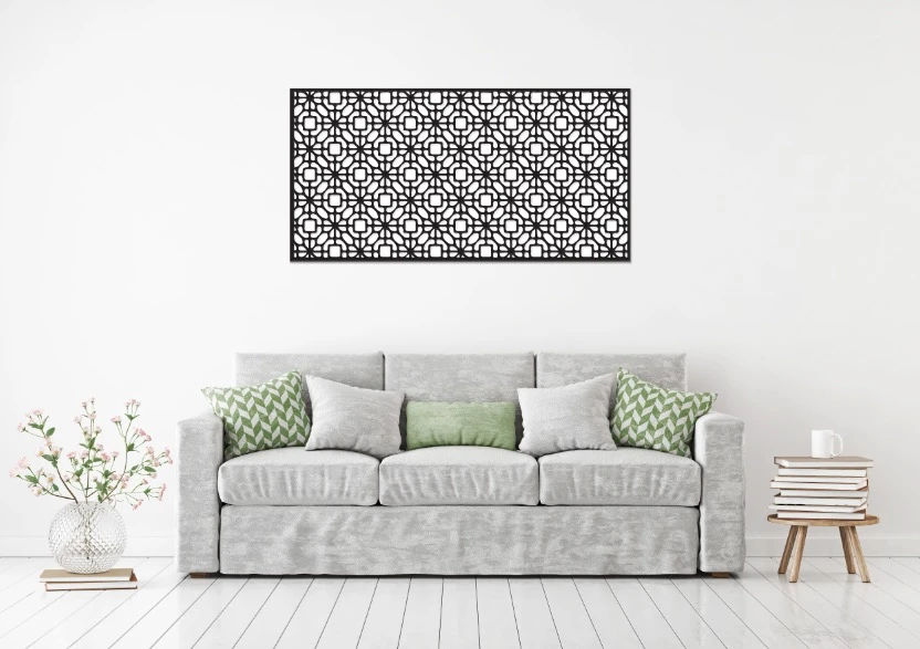 משרביות מתכת עיצוב בסגנון גיאומטריות - MAMAL-00019- 1X2