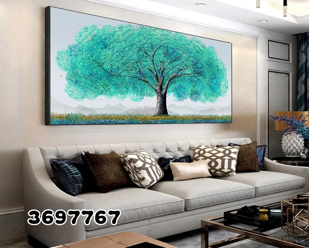 'עץ האהבה' תמונה רוחבית על קנבס מתאימה לחדר לסלון 3697767