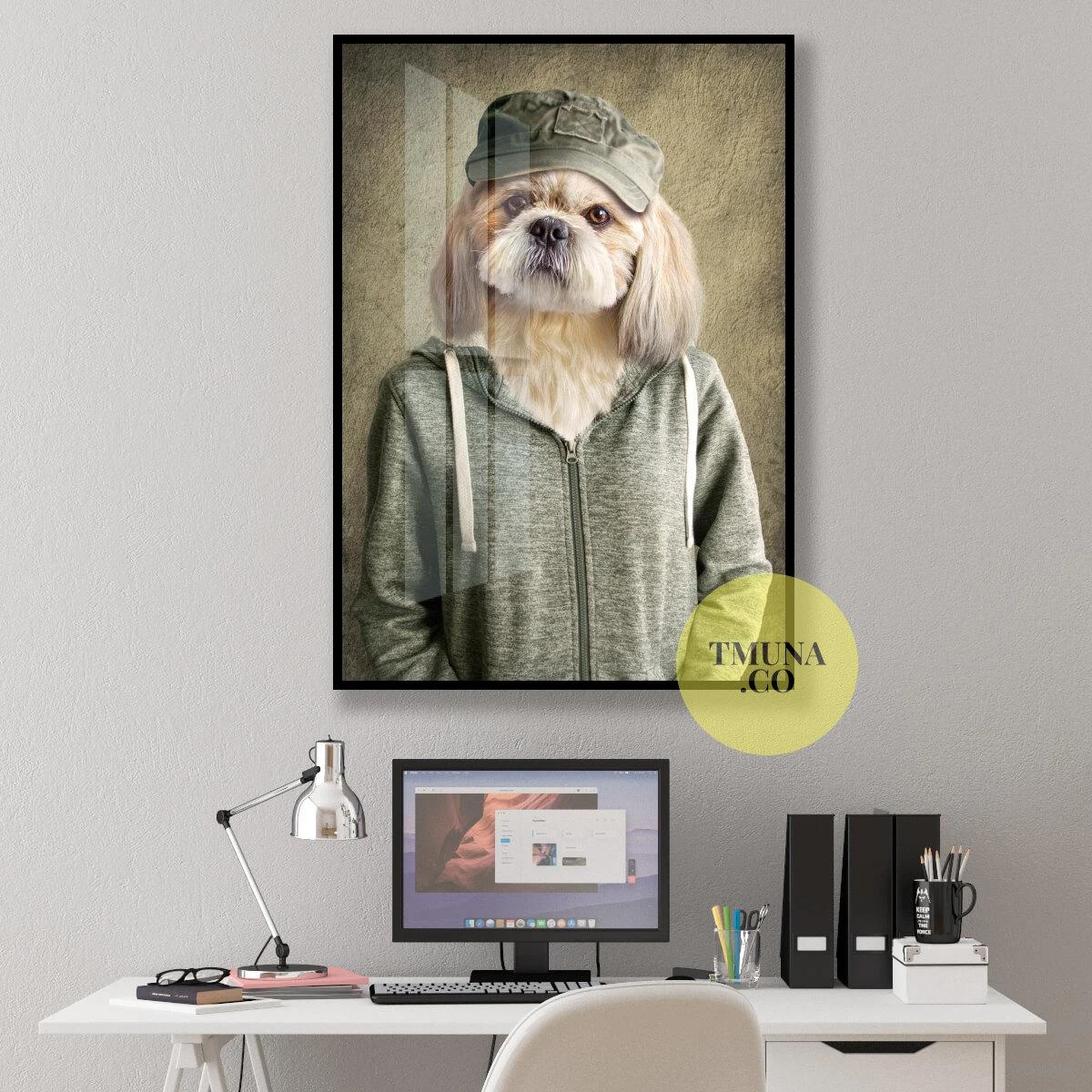 החברמן - תמונה בהדפסה על קנבס או זכוכית לתלייה במשרדים או חדרי שינה דגם 3728705-1