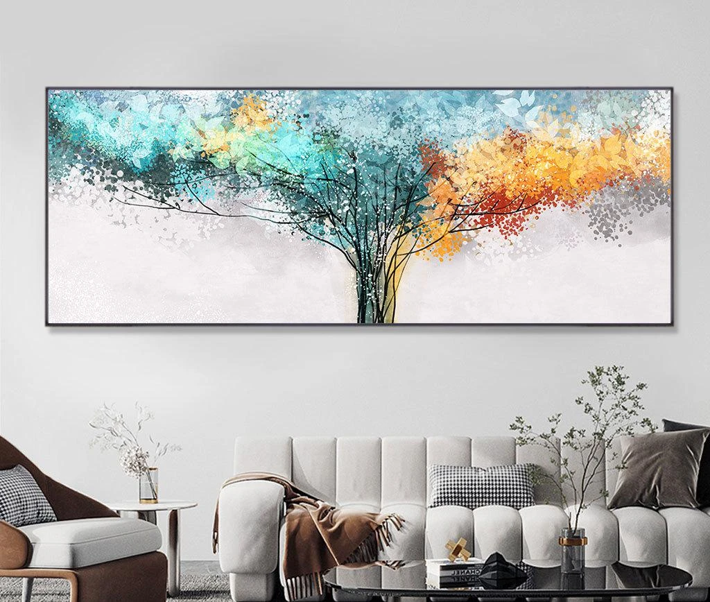 עץ האהבה #1 תמונה יוקרתית על זכוכית לסלון או למשרד דגם 554422