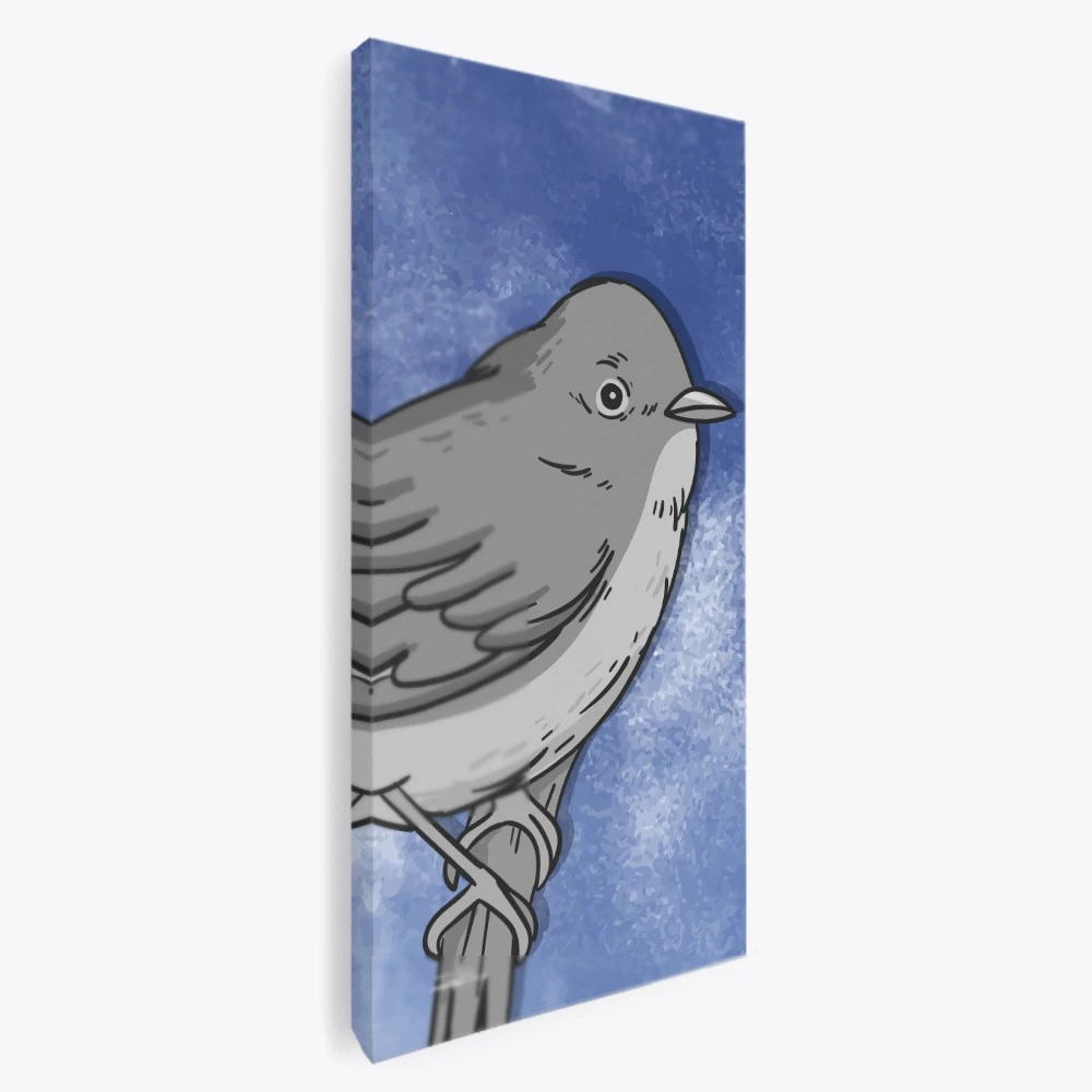 תמונה לאורך לפינת אוכל ציפור סיימון הדפס בנושא בעלי חיים - דגם 135793