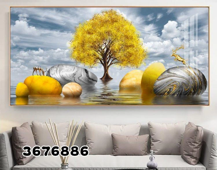 עץ החיים #3 - תמונה יפה על קנבס לחדר שינה 3676886