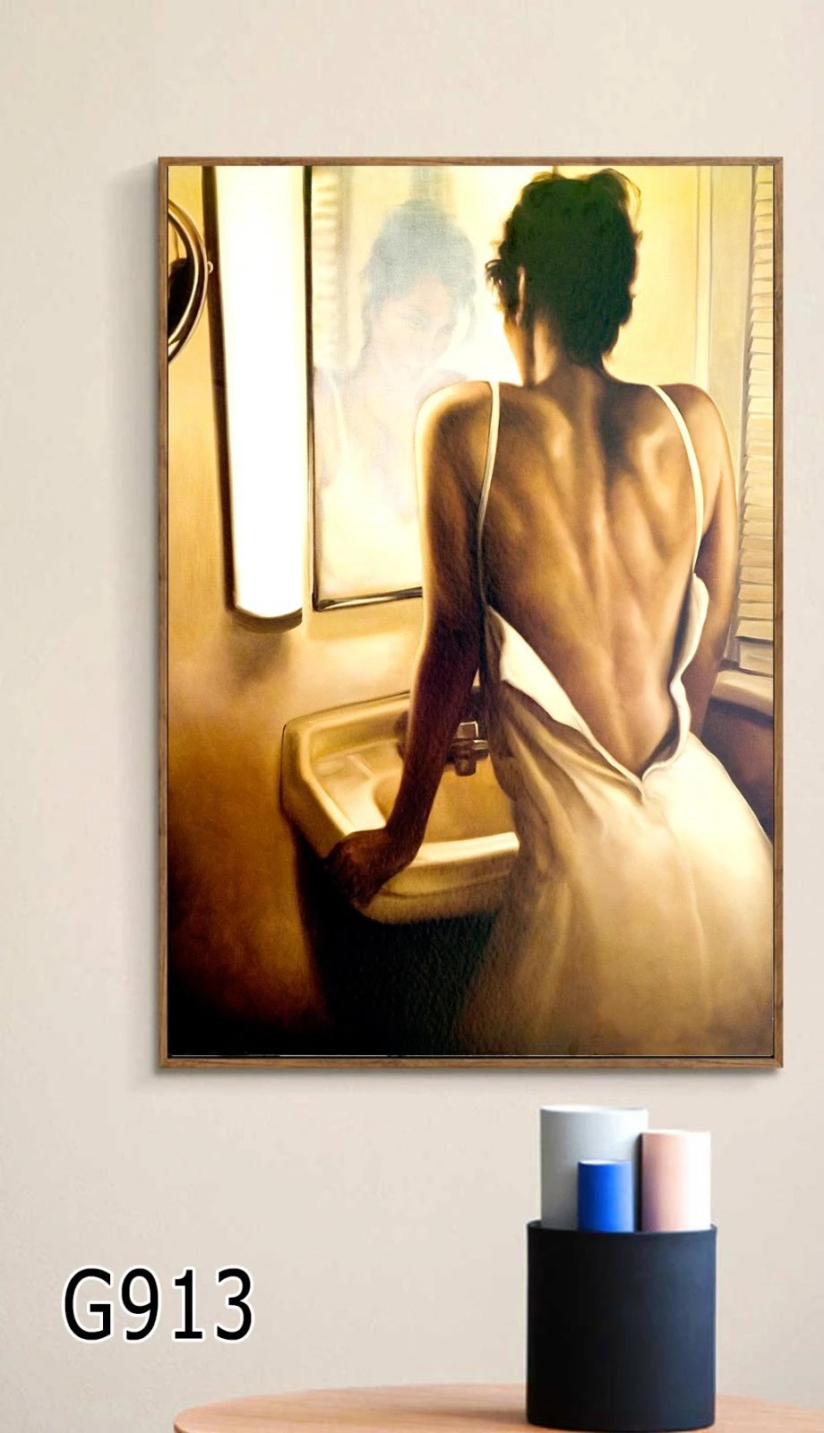 תמונת קנבס לחדר שינה 'איך אני נראת' דגם G913