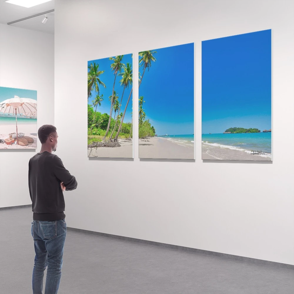 תמונות קנבס מחולקות של פרל סט תמונות בנושא ים וחופים - דגם 1355447