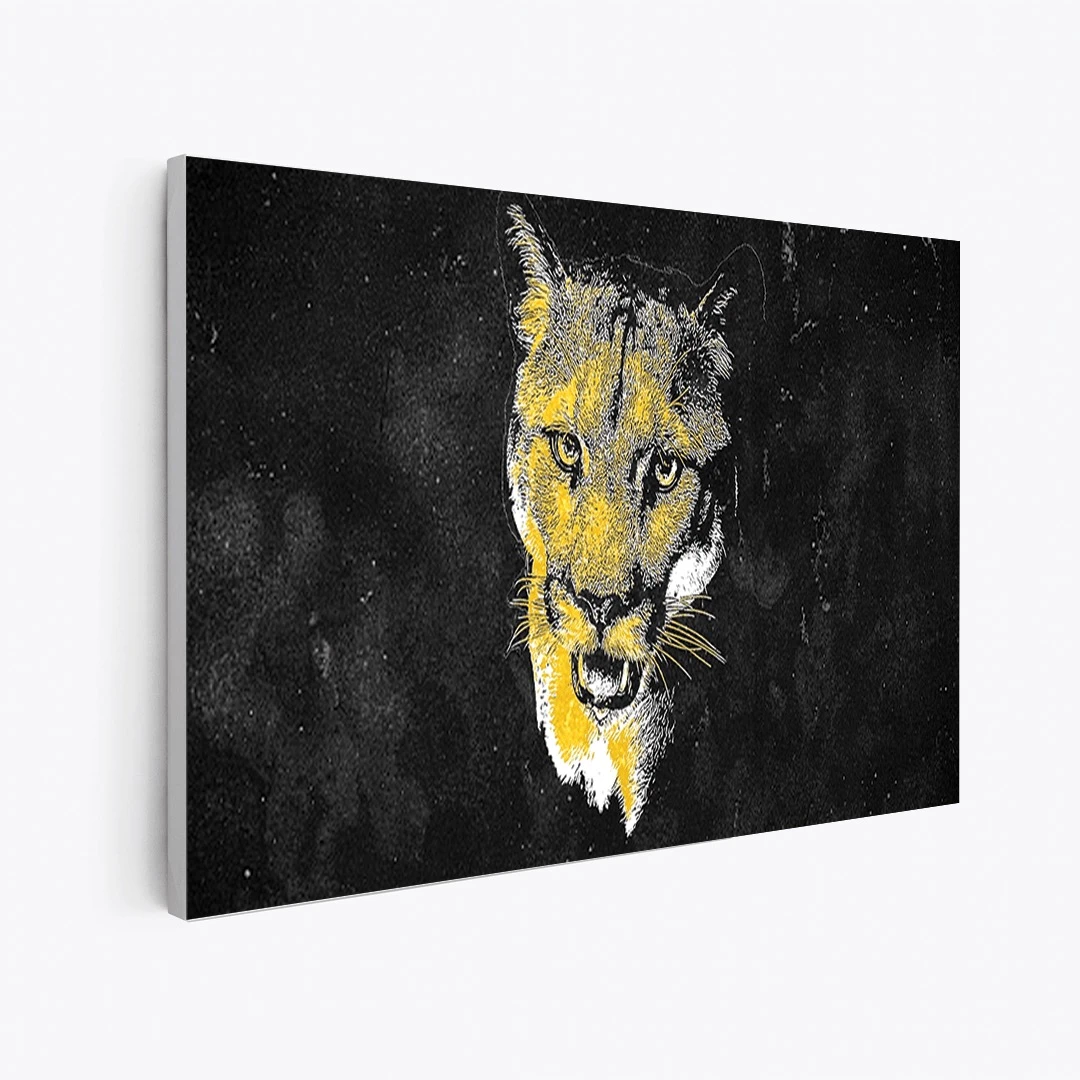 תמונות קנבס מיוחדת לחדר שינה פומה הדפסר על קנבס בעלי חיים - דגם leotm46p2629