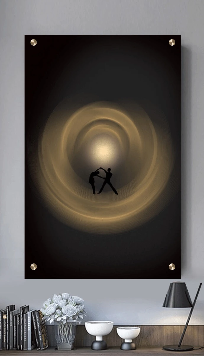 תמונת זכוכית למשרד Aglaé ציור על זכוכית בסגנון אבסטרקט - דגם G24019384