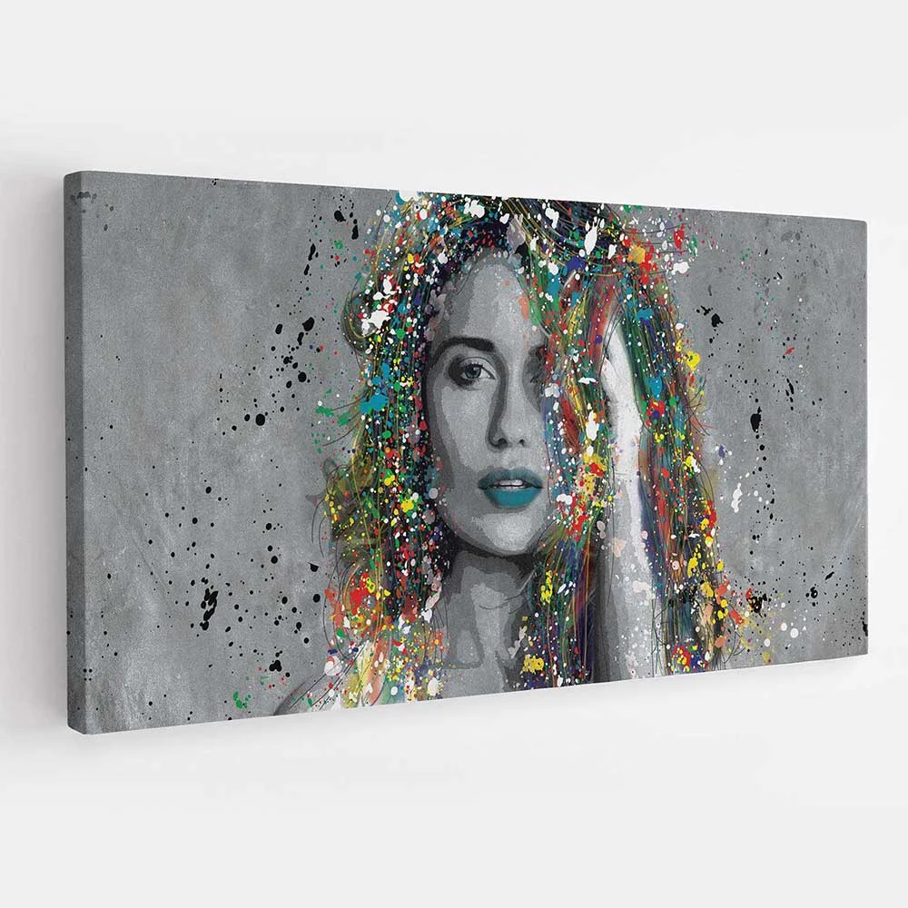 הדפס ייחודי על קנבס פרח הירח II לסלון תמונת קנבס ציור צבעוני - דגם acetm16p2222print