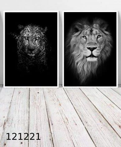 זוג 'שומרי גן החיות' - סט 2 תמונות מוטיבציה מעוצבות למשרד או לחדר שינה גברים דגם 121221