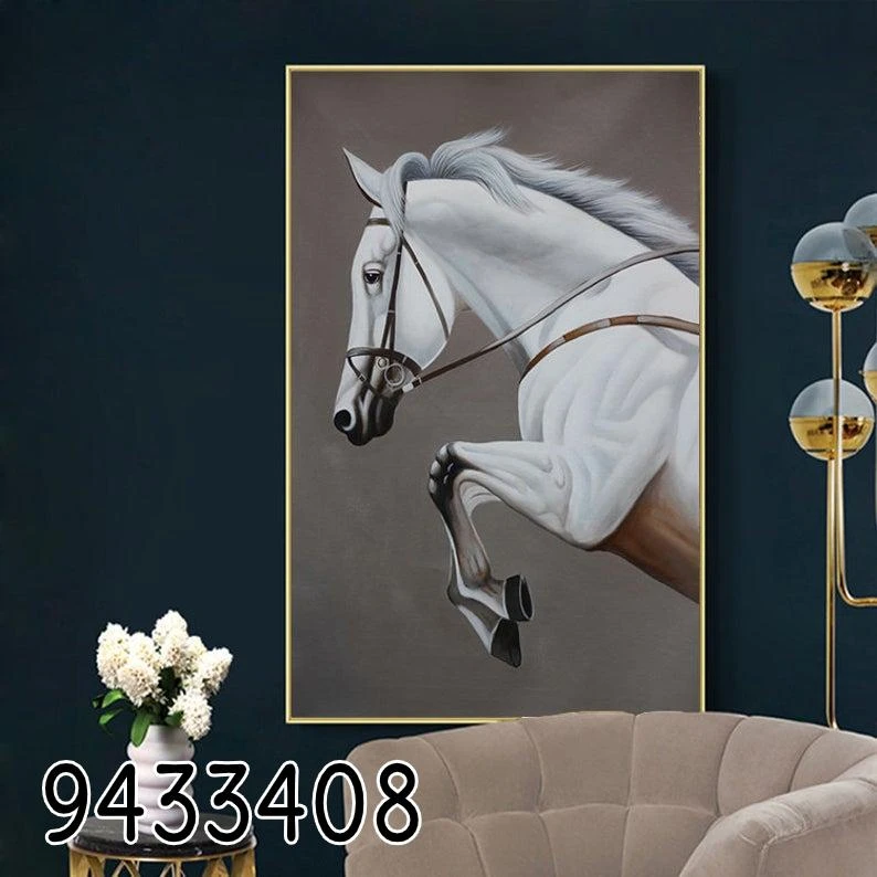 סוס במרוץ - תמונות של סוסים דוהרים להדפסה על זכוכית דגם 9433408
