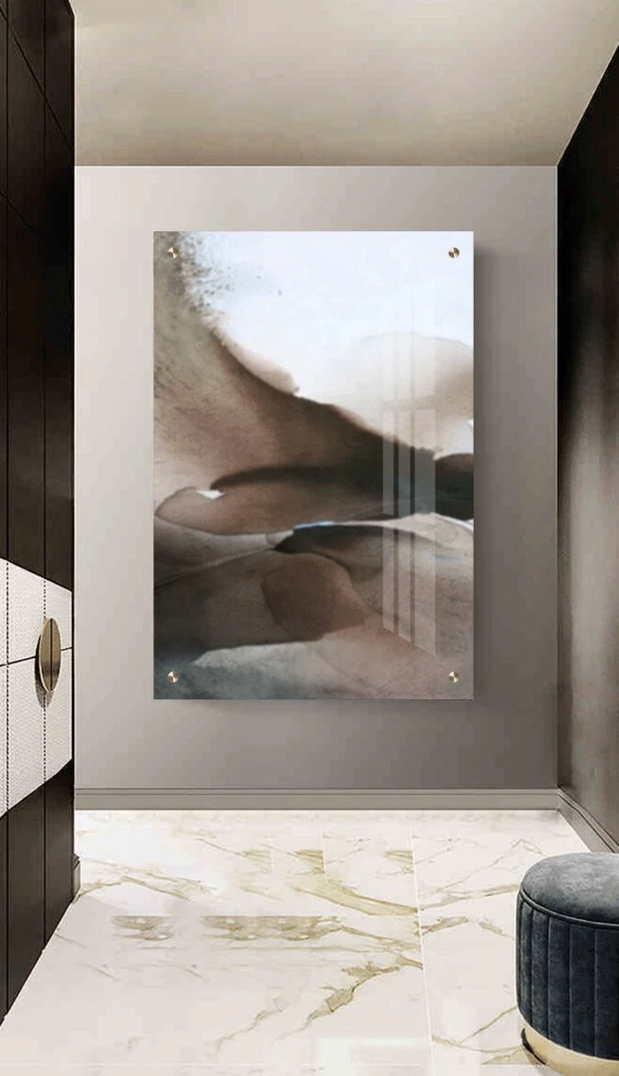 תמונת זכוכית לקליניקה Axelle ציור על זכוכית בסגנון אבסטרקט - דגם G81871