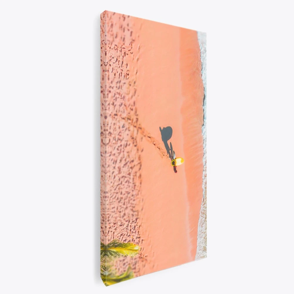 תל אביב תמונת קנבס מוכנה לתלייה של ארץ ישראל חוף גורדון במבט מלמעלה ים וחופים - דגם 135661