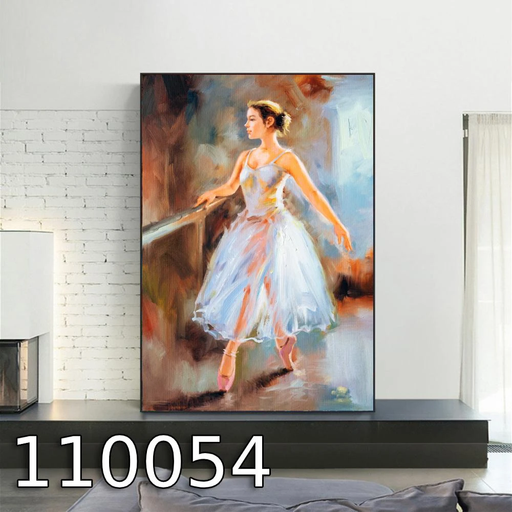רקדנית בלט - ציור מודפס על קנבס דגם 110054