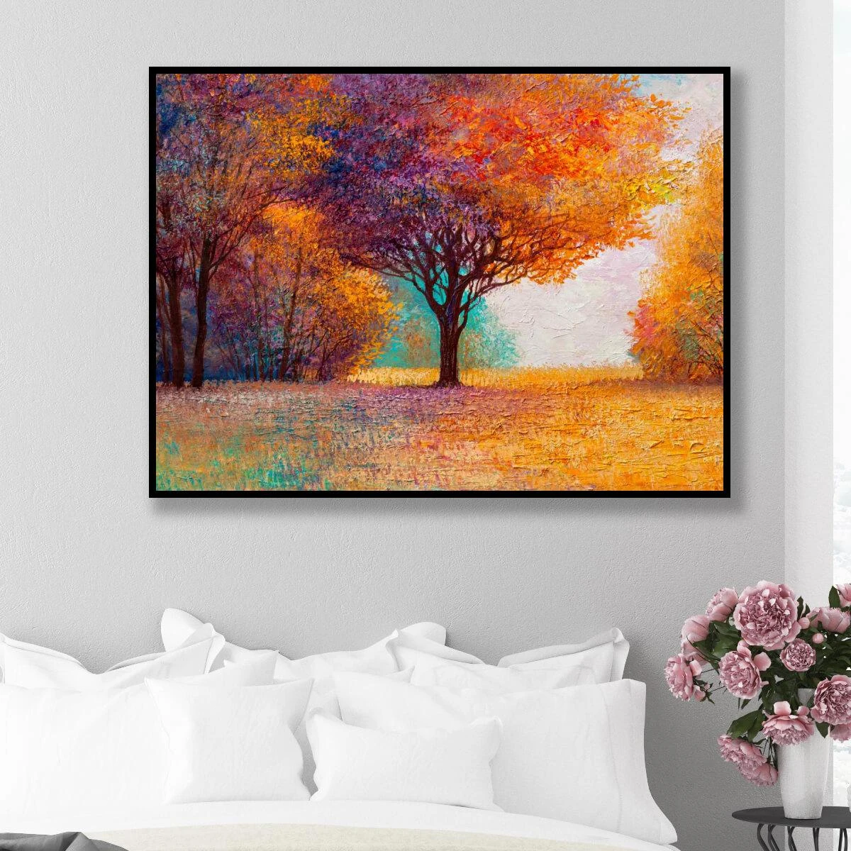 ציורים | תחילת ספטמבר ציור על קנבס לחדר שינה או לפינת אוכל - דגם 3728376