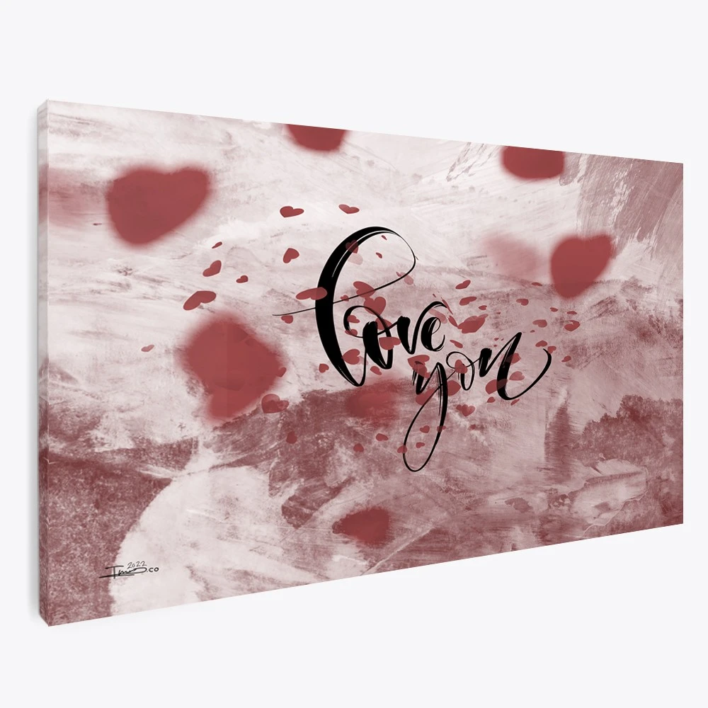 תמונה לזוג אוהבים לחדר שינה אלנה הדפס בנושא זוגיות ורומנ' - דגם 135599