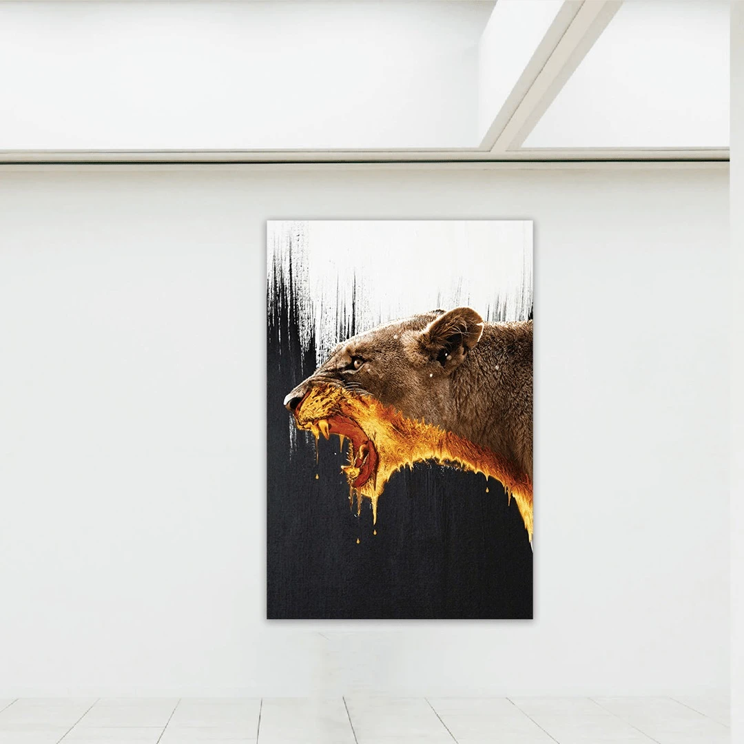 תמונות קנבס מיוחדת למשרד פומה II הדפסר על קנבס עלים ופרחים - דגם leotm46p2633