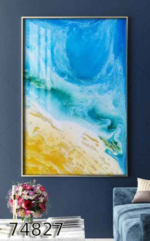 תמונת זכוכית לתלייה בסלון חוף ים אוסטרלי דגם 74827