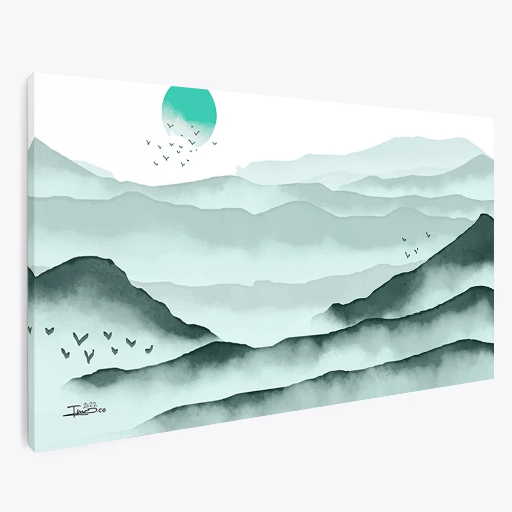 תמונה אופקית הרי הקרפטים לכניסה לבית ציור בסגנון טבע ונופים - דגם 135807