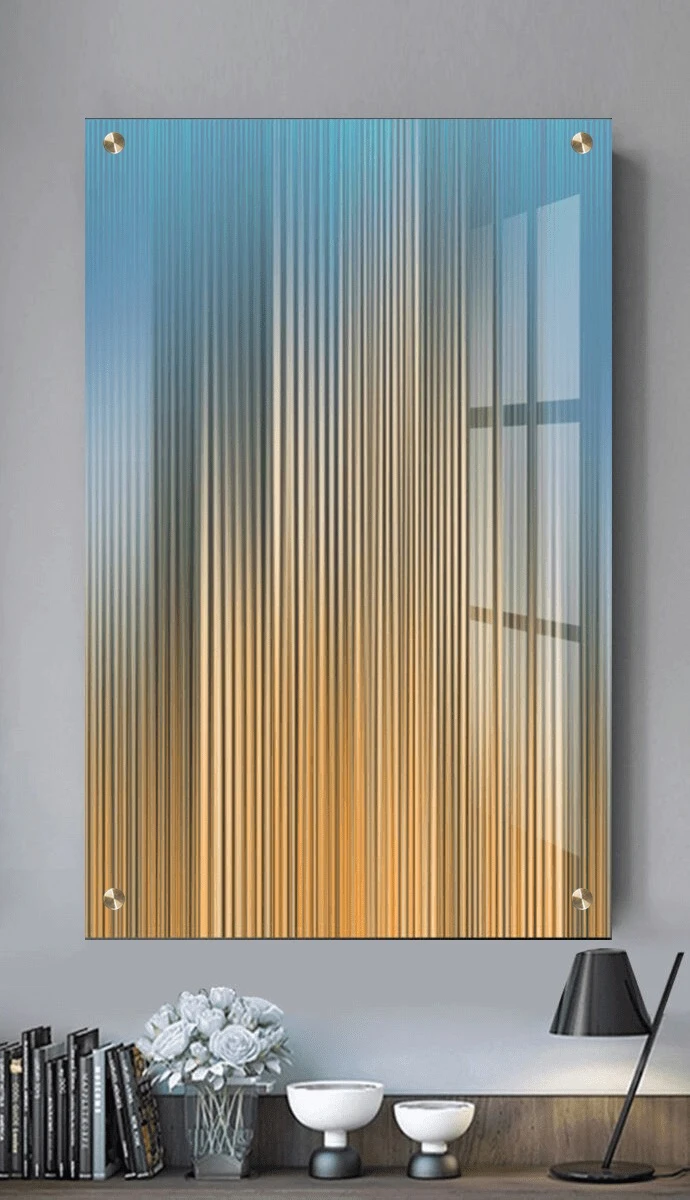 תמונת זכוכית למשרד Alexandra ציור על זכוכית בסגנון אבסטרקט - דגם G25426534