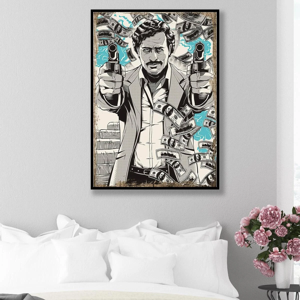 תמונה של פבלו אסקובר לחדר שינה - תמונות מפורסמים על קנבס או זכוכית דגם 66676