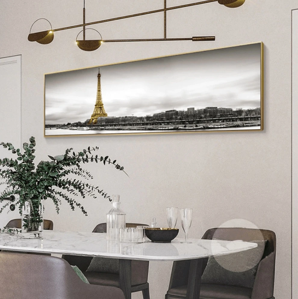 תמונת זכוכית לפינת אוכל מגדל אייפל מקט 300302